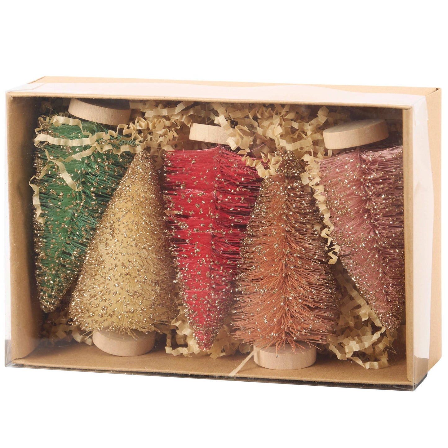 Pastel Bottle Brush Tree Set - The Mirrored Past