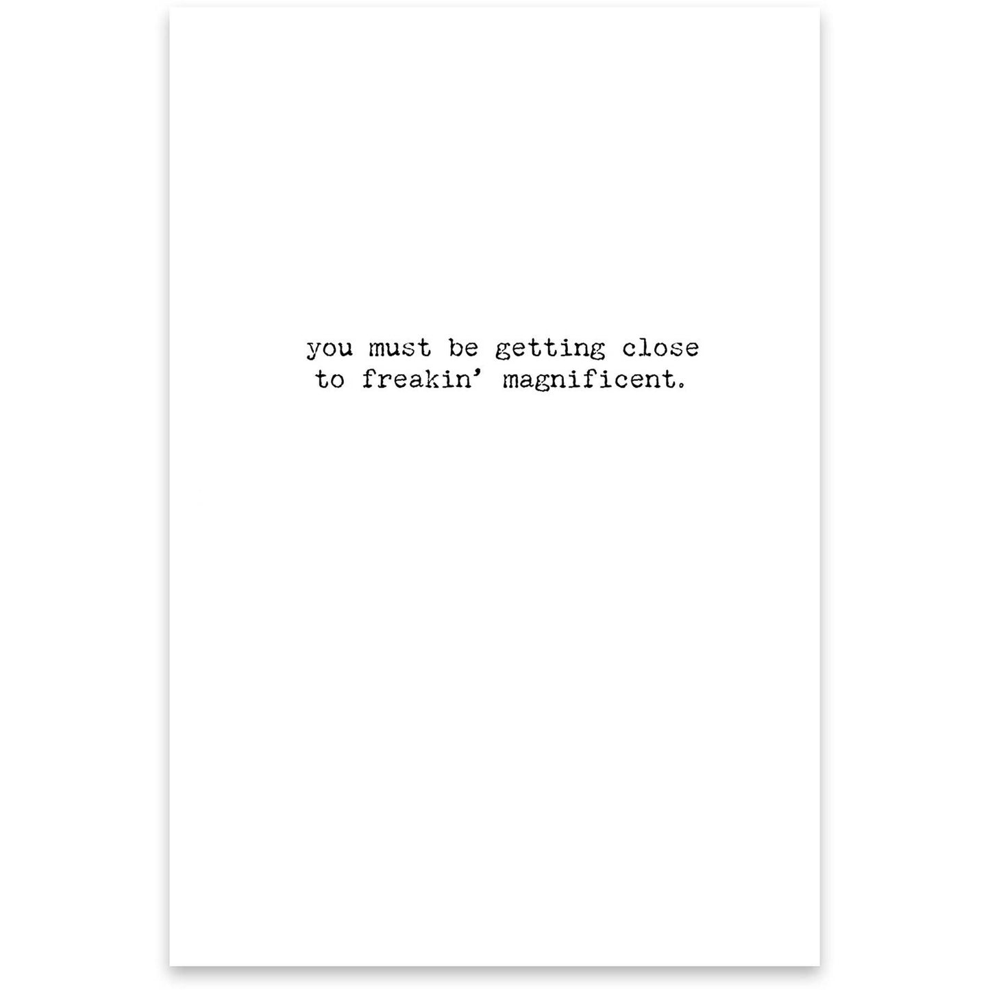 Magnificent Greeting Card - The Mirrored Past