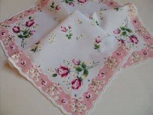 Hankie Envelope Sachet: Tulip Border - The Mirrored Past