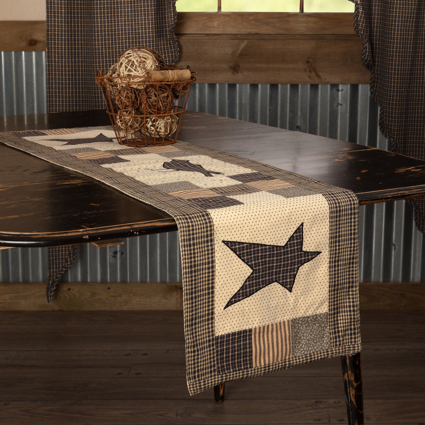 Kettle Grove Runner Crow and Star 13x48 - The Mirrored Past