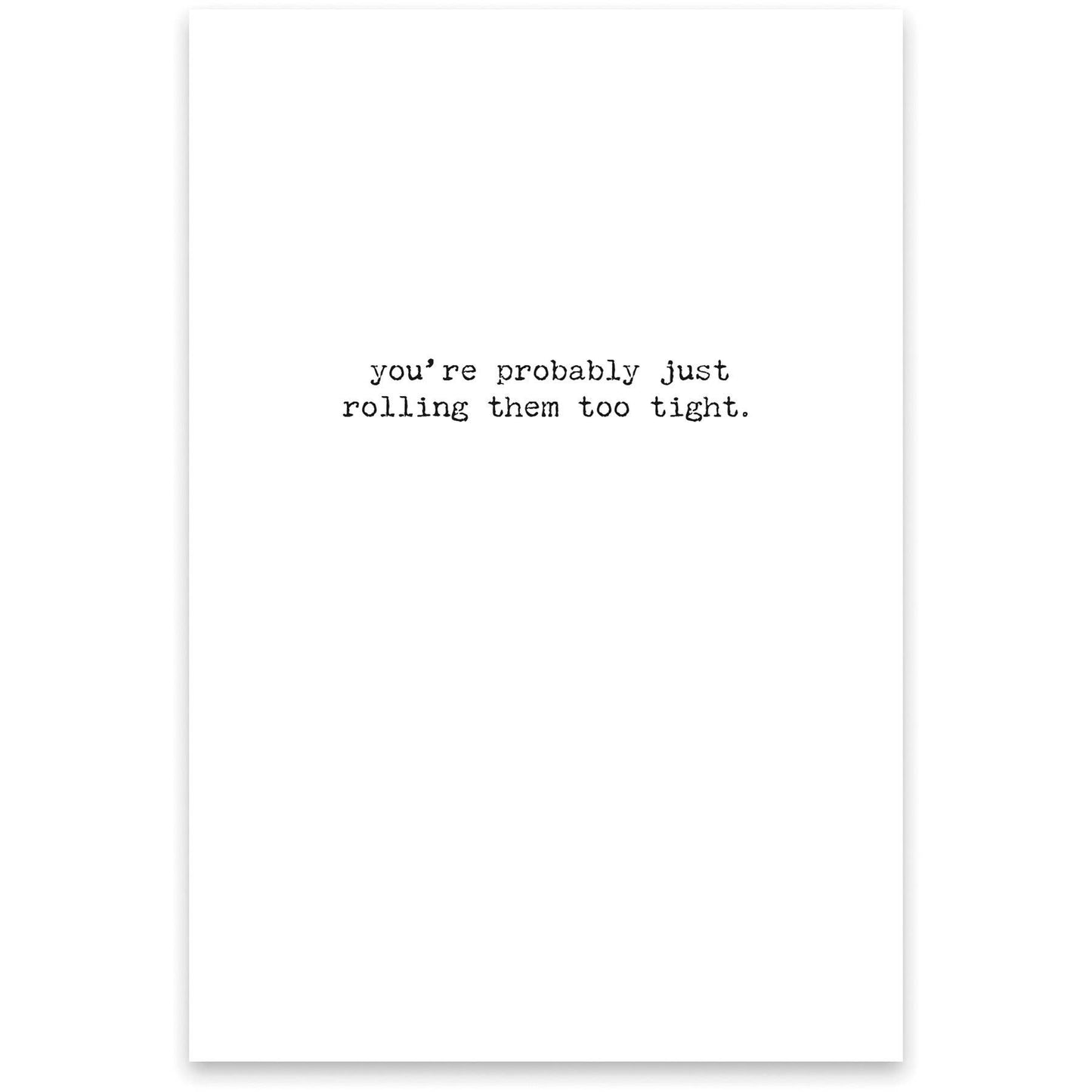 Too Tight Greeting Card - The Mirrored Past