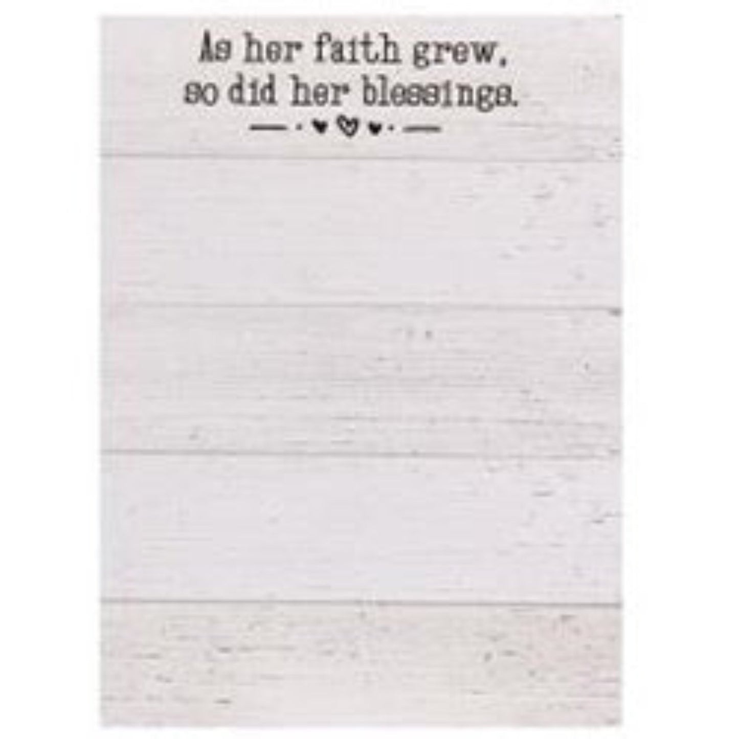 As Her Faith Grew Notepad