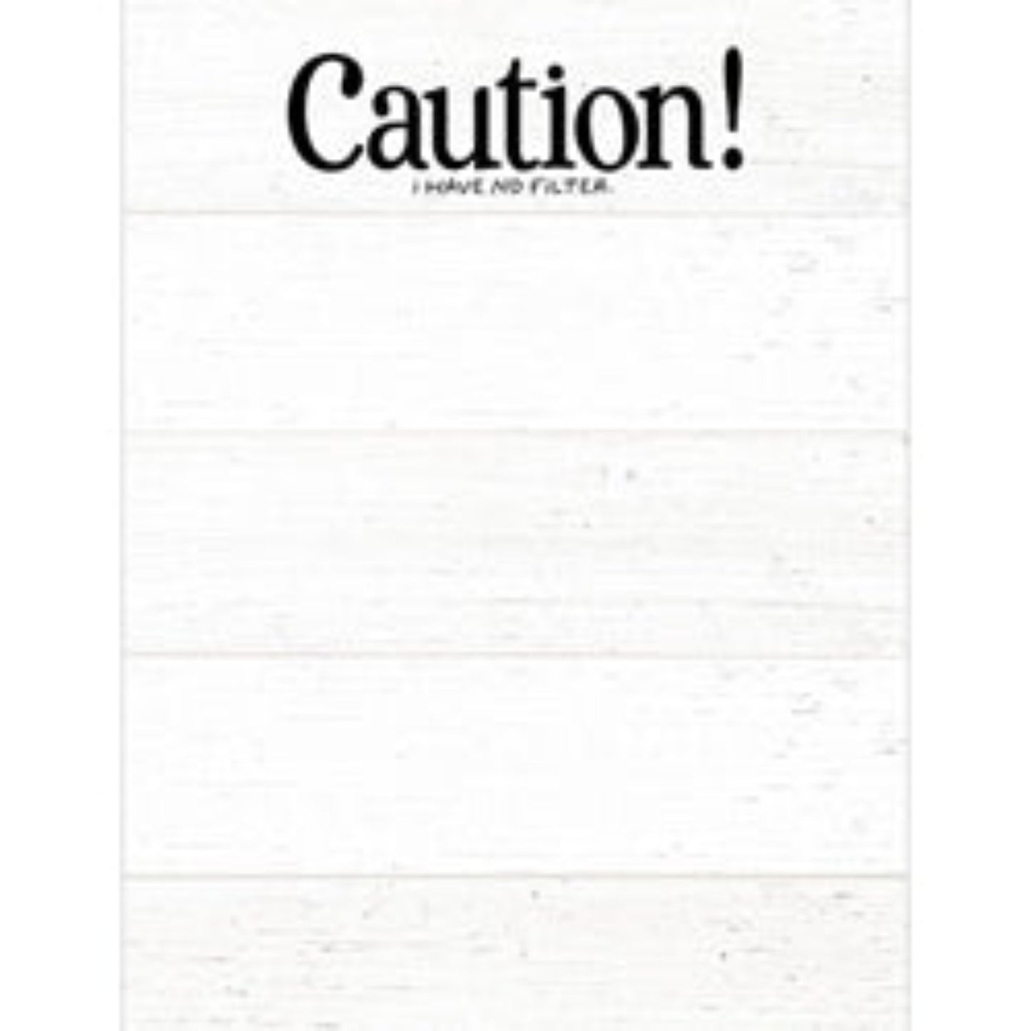 Caution! I Have No Filter Notepad - The Mirrored Past