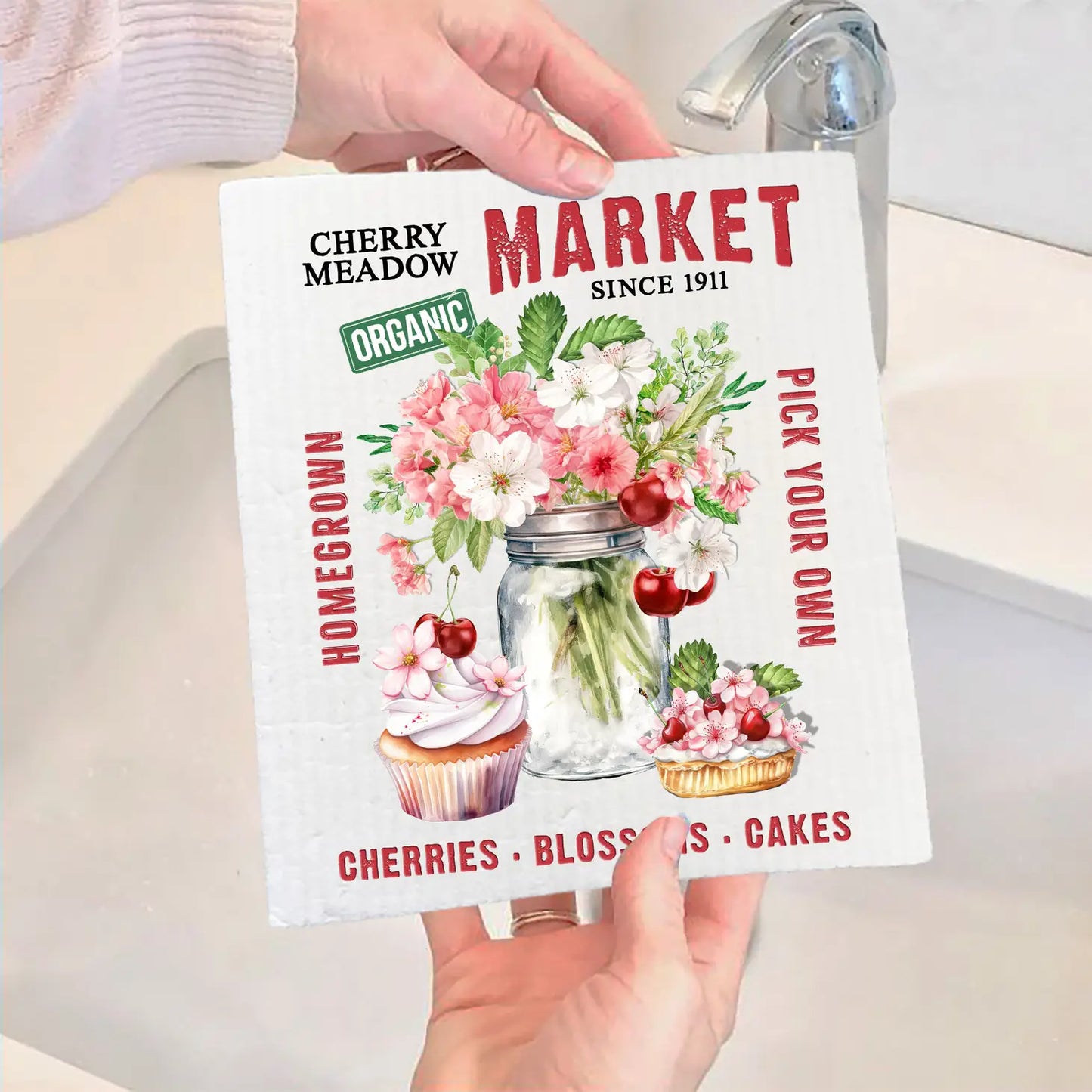 SWEDISH DISH CLOTHS | Cherry Meadow Market Country - The Mirrored Past