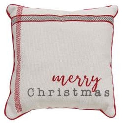 Merry Christmas Small Pillow - The Mirrored Past