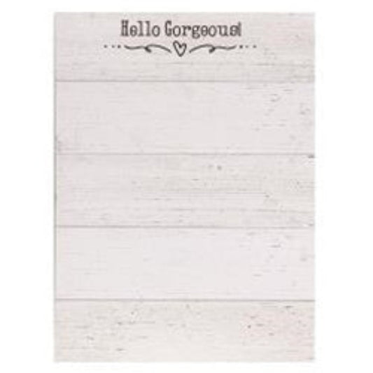 Hello Gorgeous Notepad - The Mirrored Past