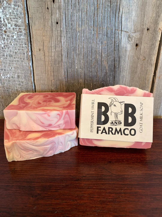 Goat Milk Bar Soap | Peppermint Swirl - The Mirrored Past