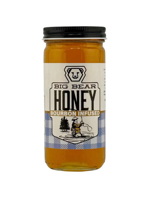Bourbon Infused Honey - 10 oz Jar - The Mirrored Past