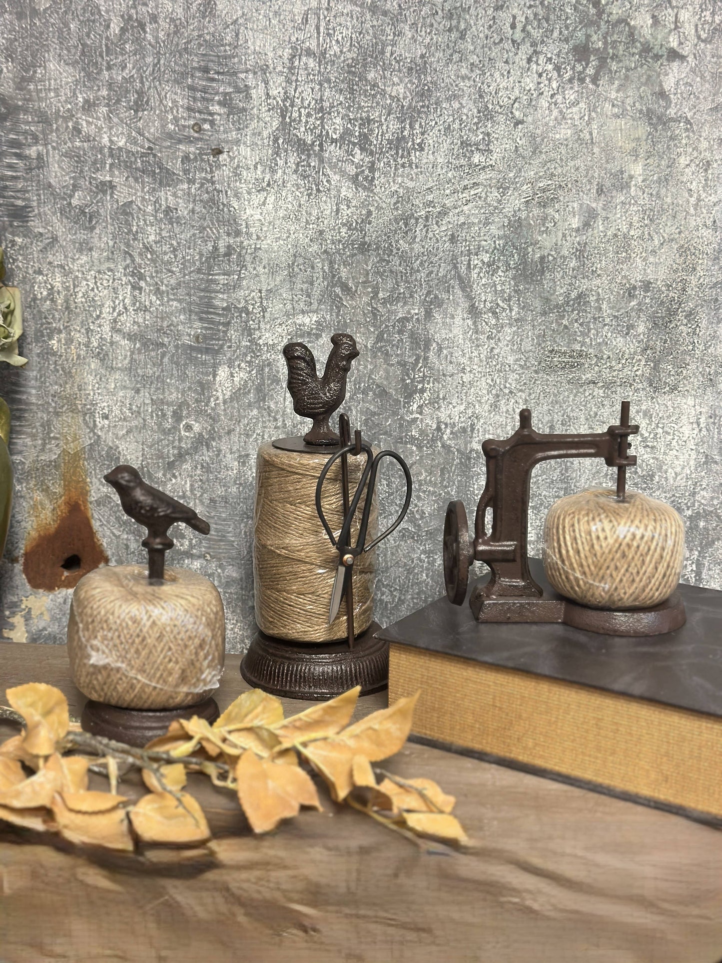 Cast Iron Spool Holder: BIRD