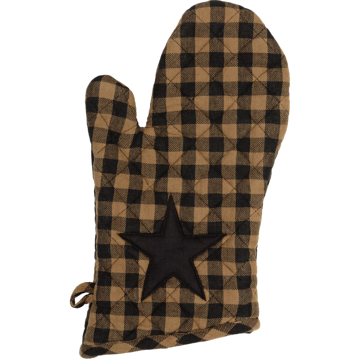 Black star oven mitt