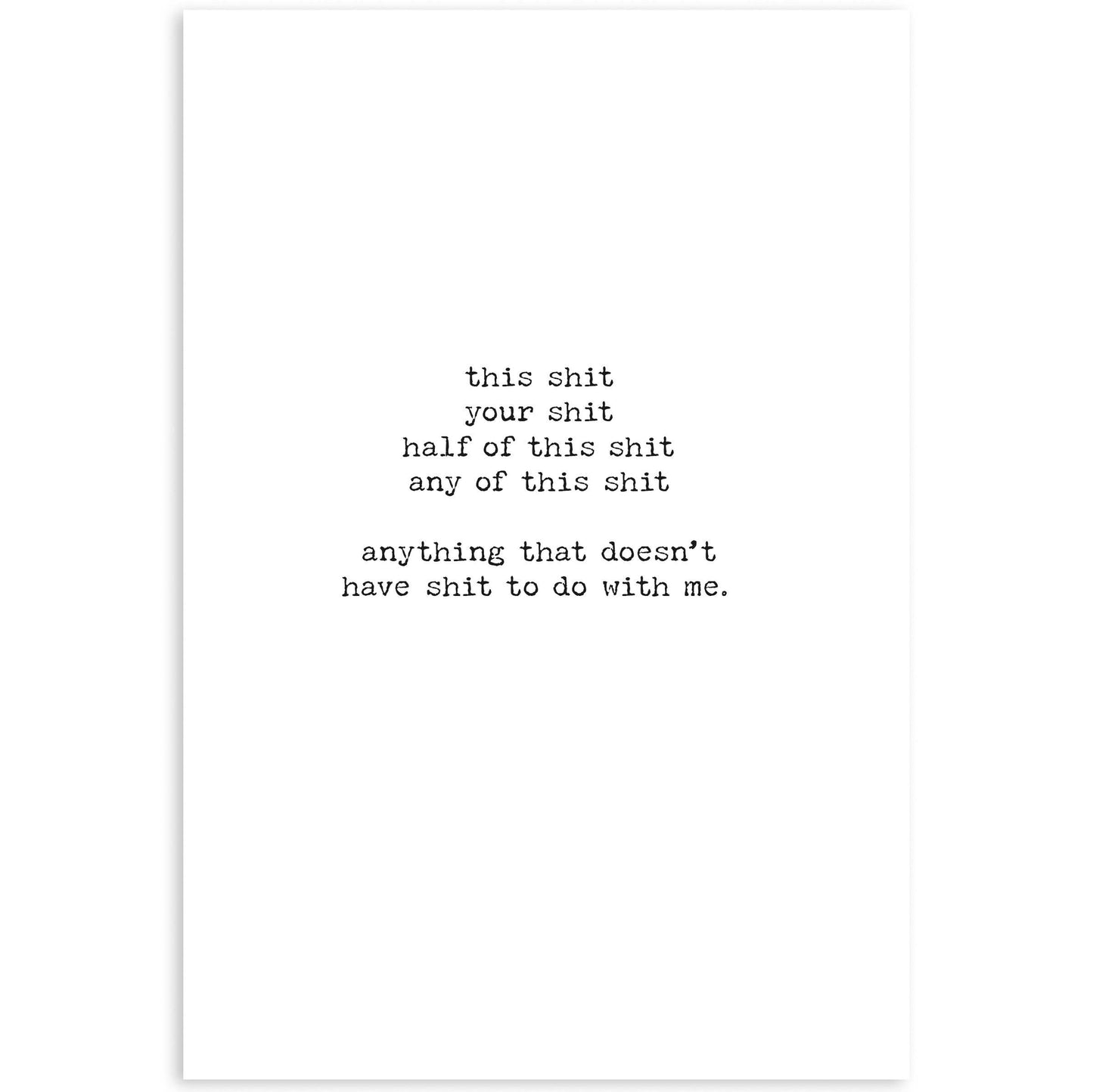 I Don't Have Time Greeting Card - The Mirrored Past
