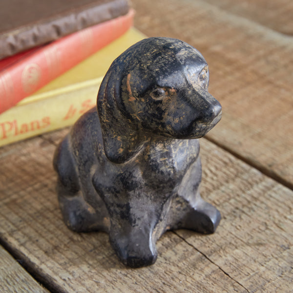 Cast Iron Puppy Figurine - The Mirrored Past