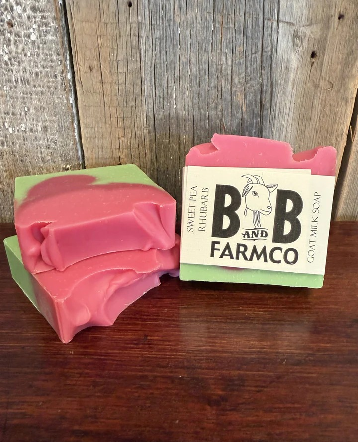 Goat Milk Bar Soap | Sweet Pea Rhubarb