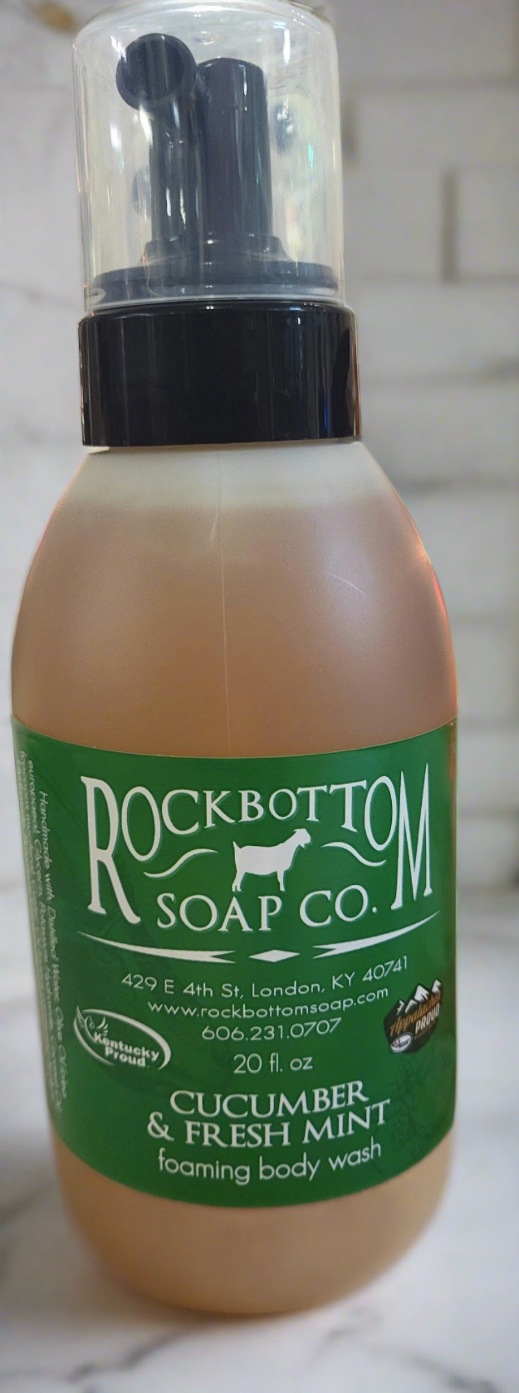 Foaming Body Wash | Cucumber & Fresh Mint - The Mirrored Past