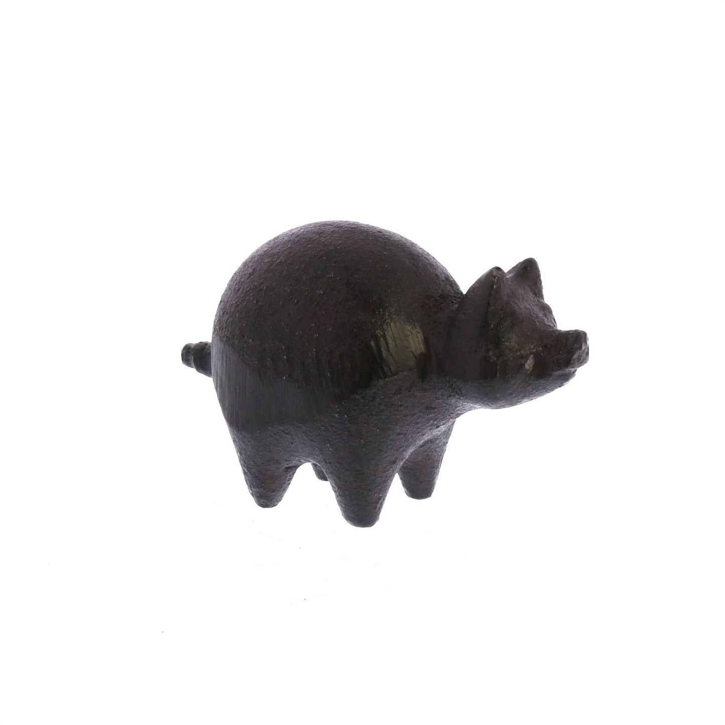 Botero Critter Pig, Cast Iron - Brown - The Mirrored Past