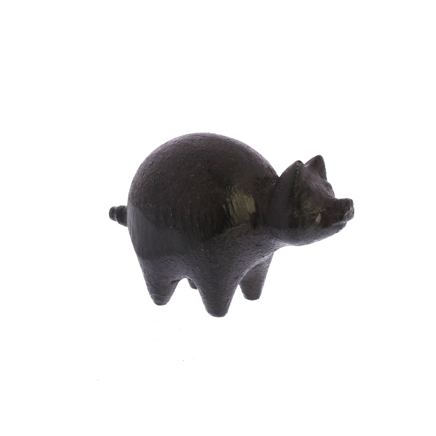 Botero Critter Pig, Cast Iron - Brown - The Mirrored Past