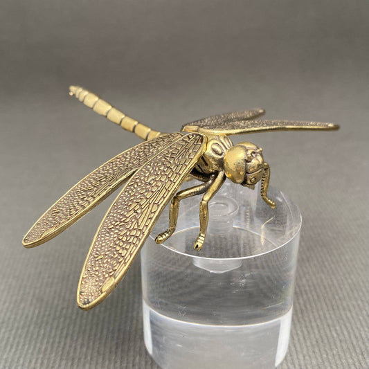 Brass Dragonfly Crafts Decoration Desktop Ornaments - The Mirrored Past