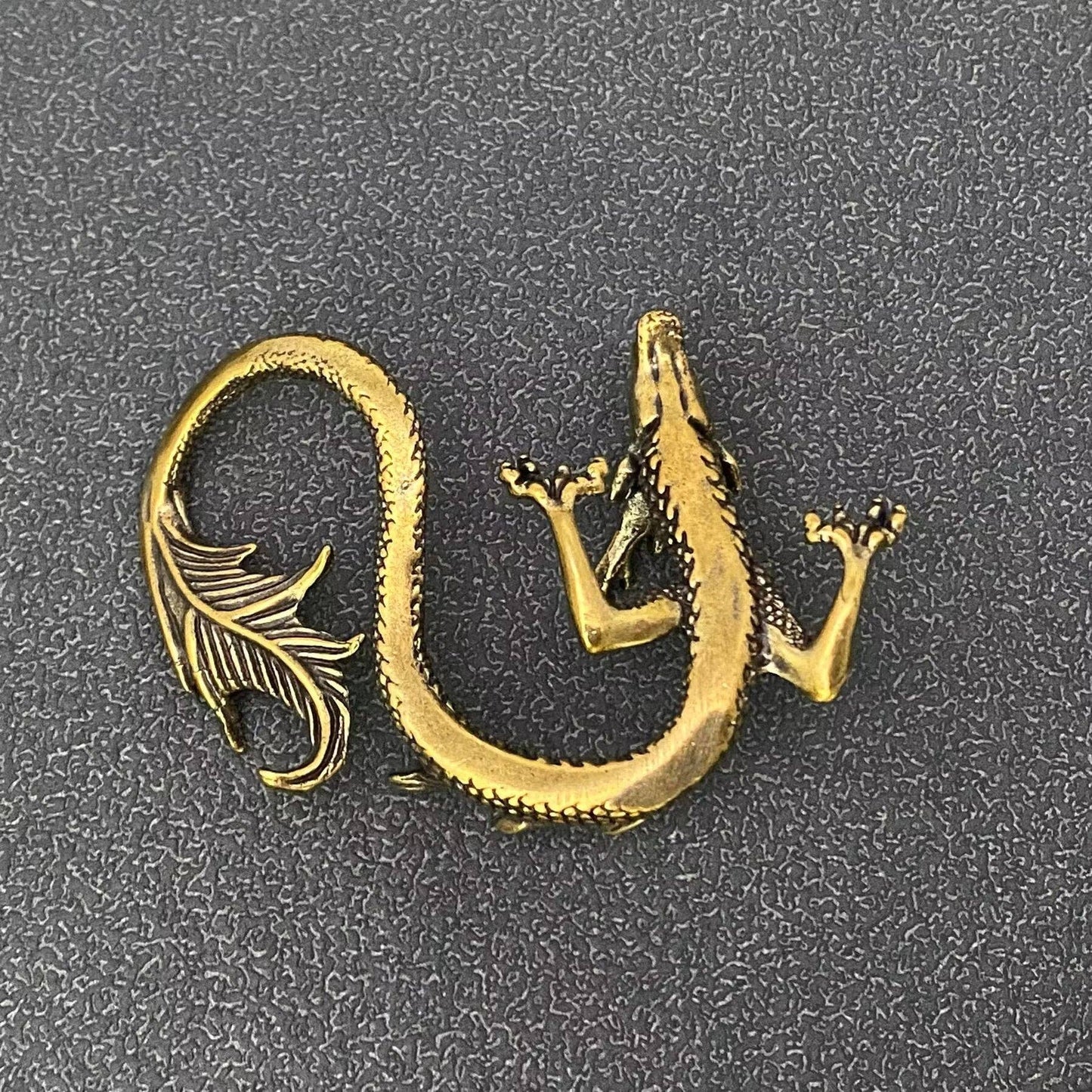 Brass Chinese Dragon Crafts Desktop Ornaments Decoration - The Mirrored Past
