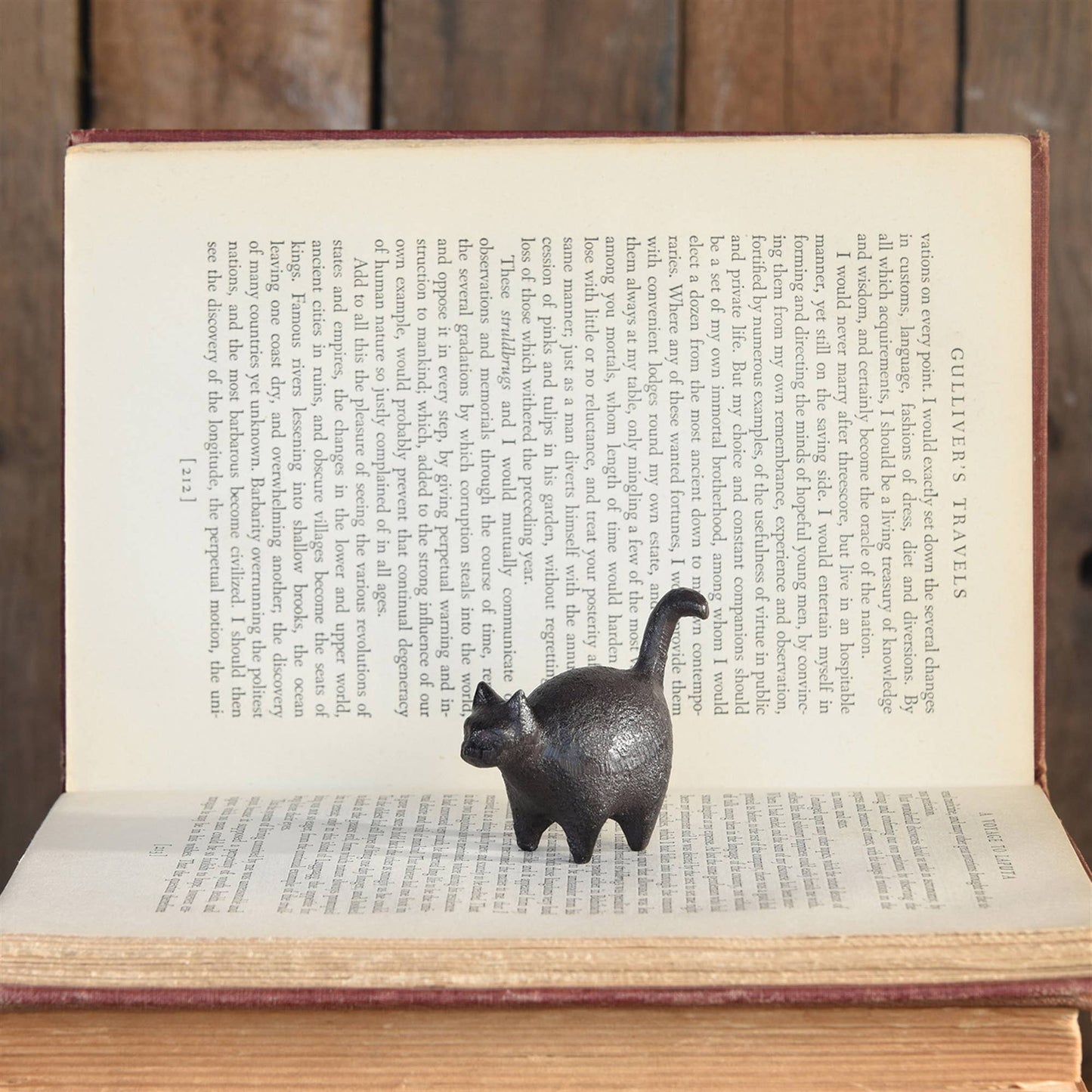 Botero Critter Cat, Cast Iron - Brown - The Mirrored Past