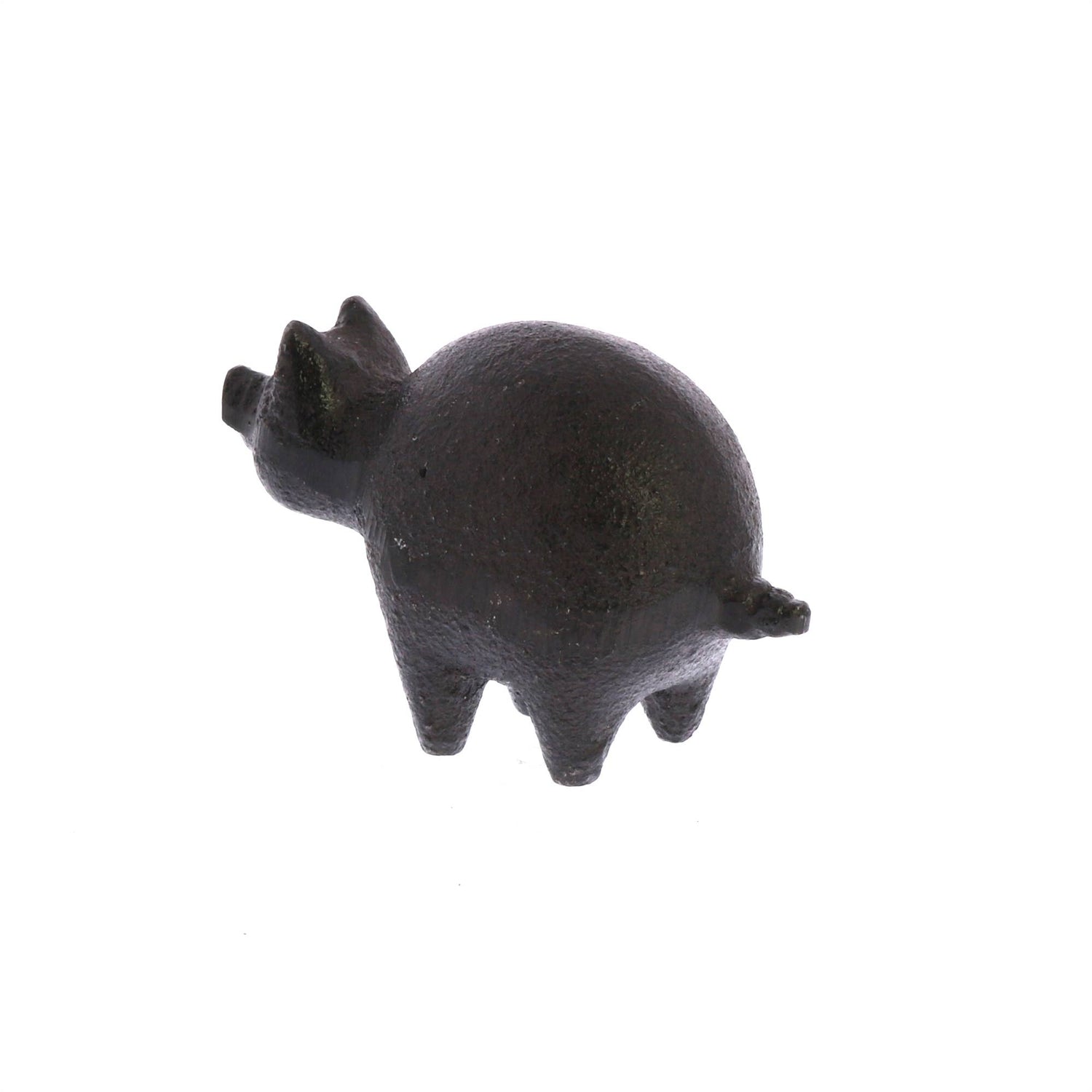 Botero Critter Pig, Cast Iron - Brown - The Mirrored Past