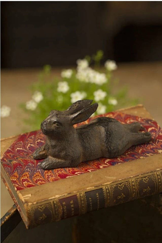Large Cast Iron Rabbit