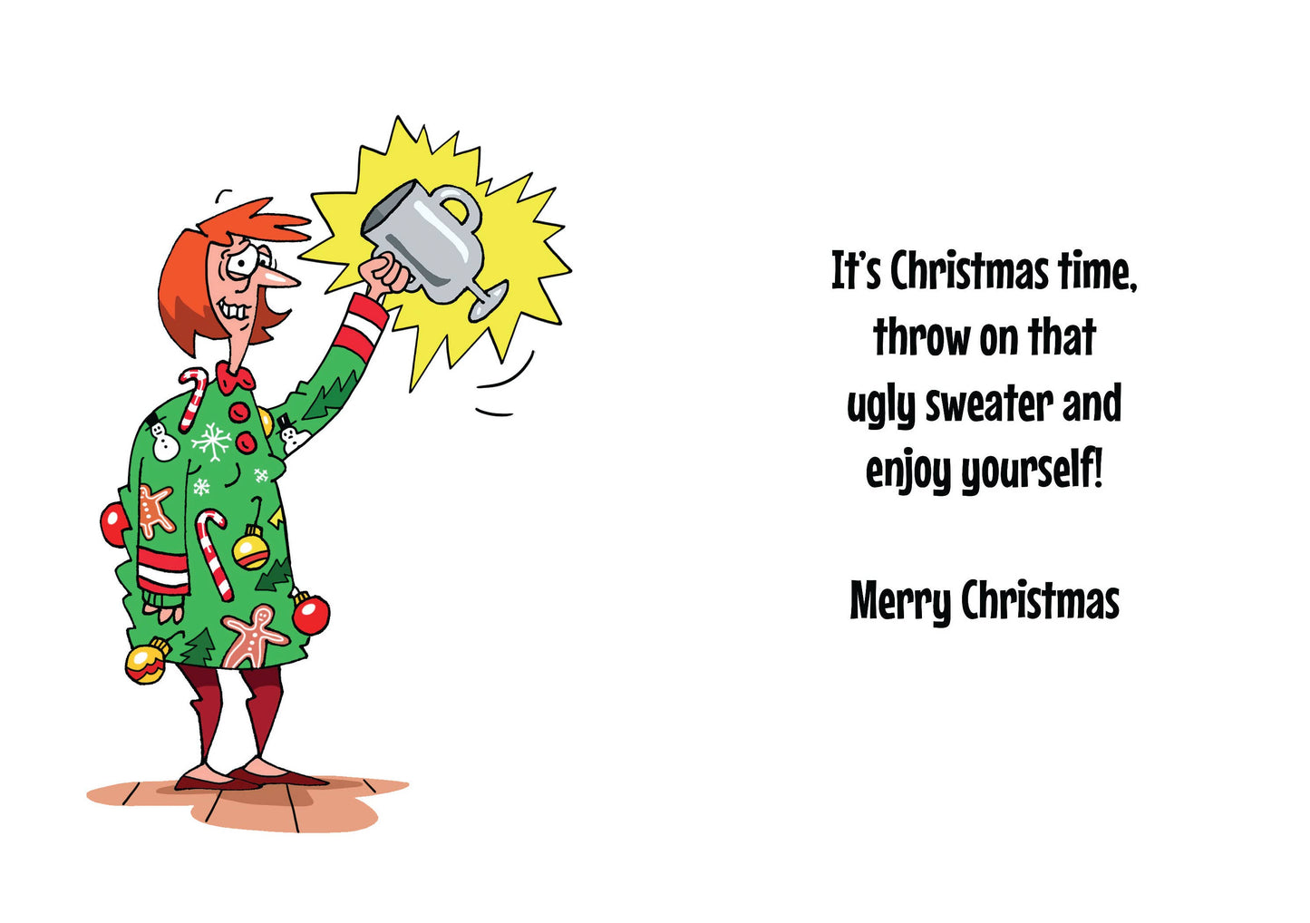 Ugly Sweater Contest Christmas Card - 9343 - The Mirrored Past
