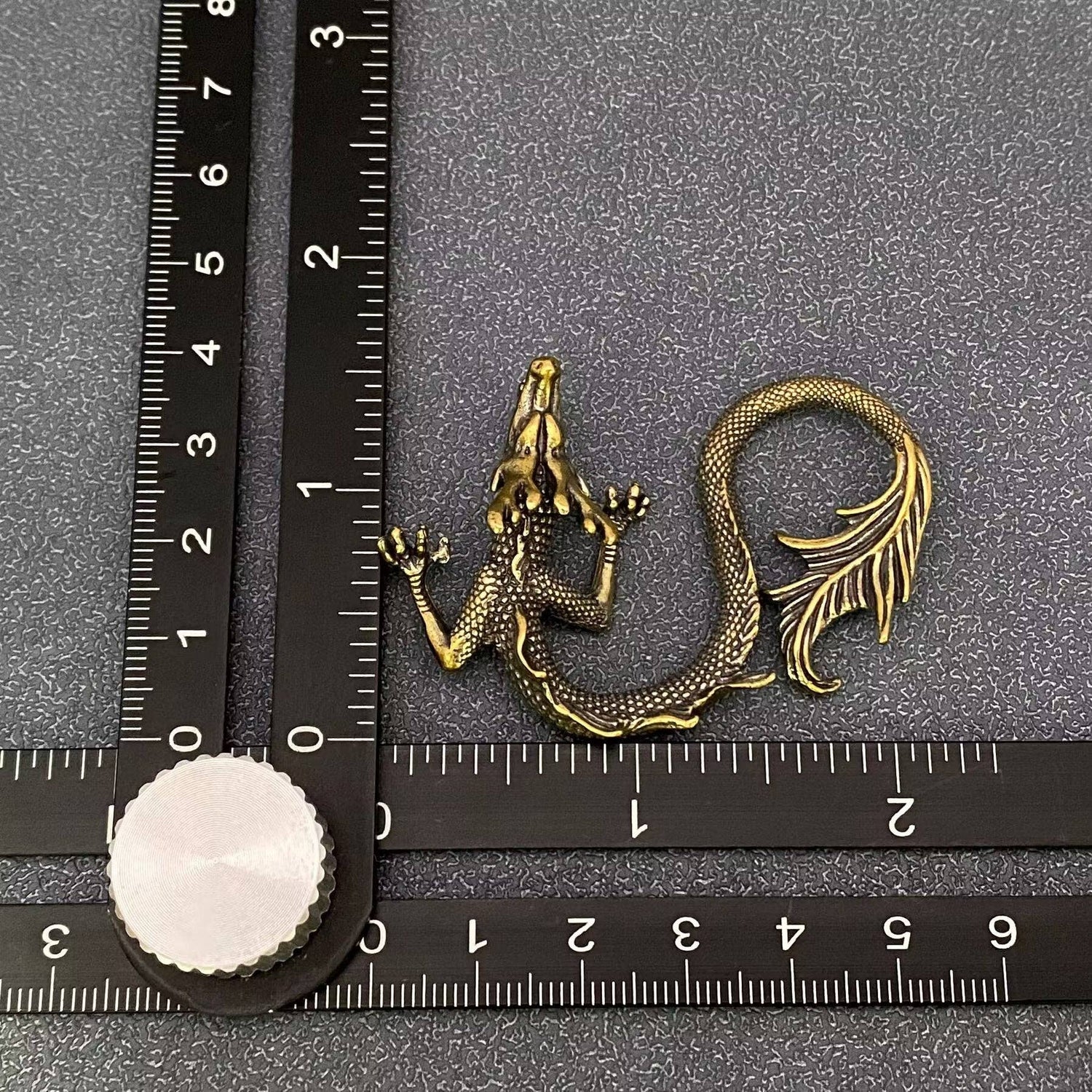 Brass Chinese Dragon Crafts Desktop Ornaments Decoration - The Mirrored Past