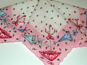 Hankie Envelope Sachet: Parasols -The Mirrored Past