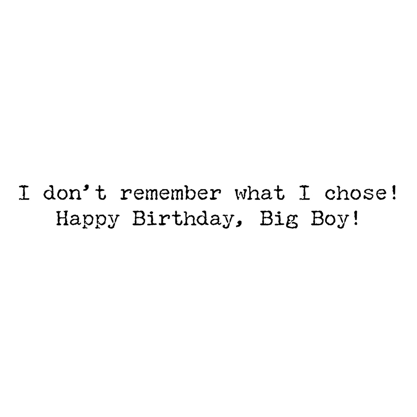 Given A Choice Greeting Card - The Mirrored Past