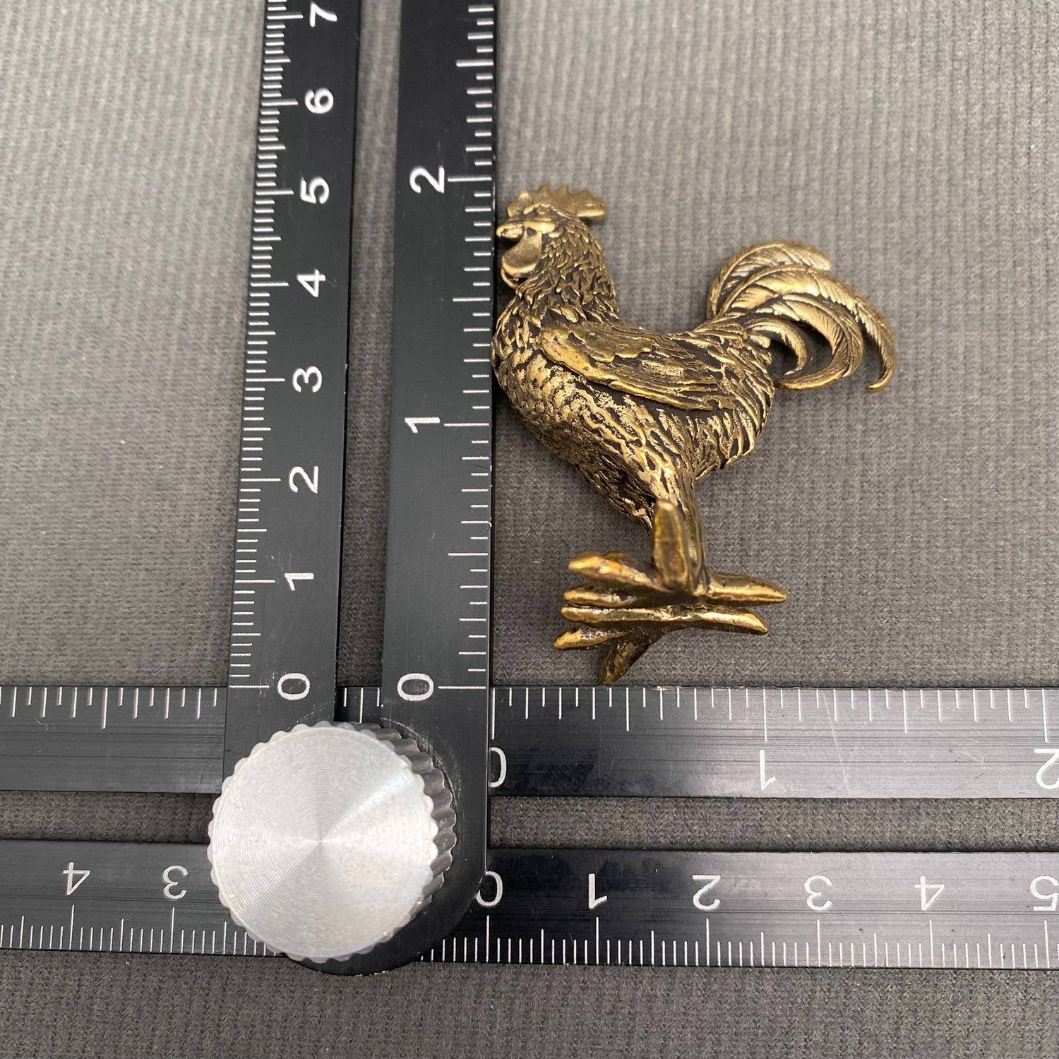 Brass Rooster Crafts Decoration Desktop Ornaments - The Mirrored Past