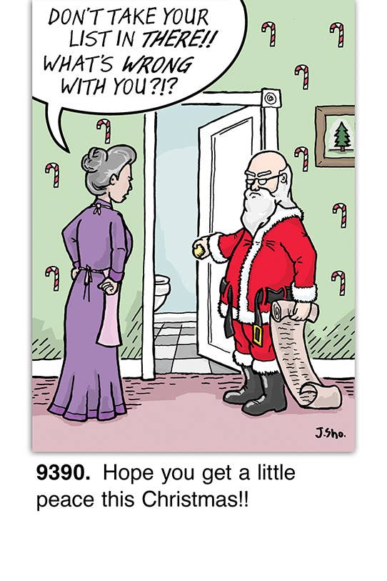 List In There Christmas Card - 9390 - The Mirrored Past