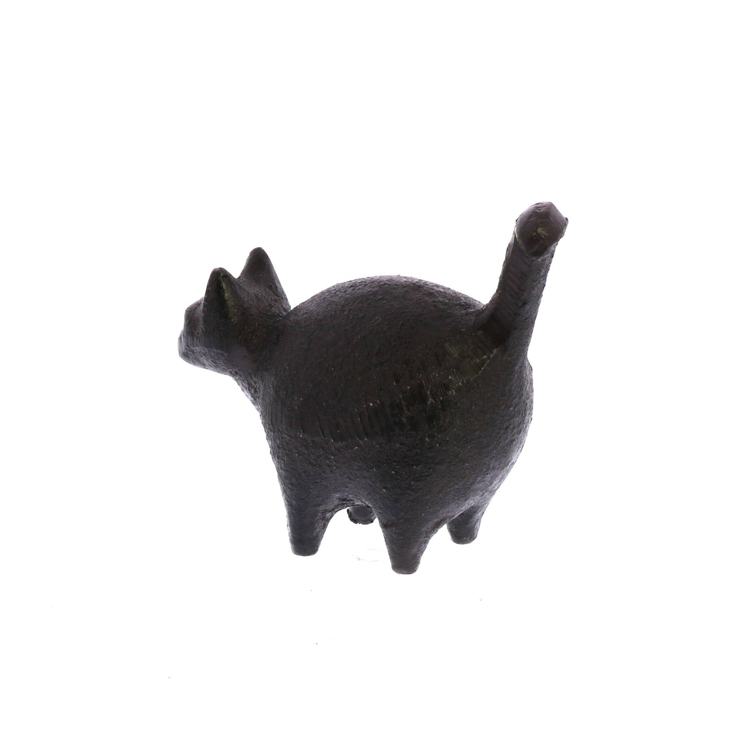 Botero Critter Cat, Cast Iron - Brown - The Mirrored Past