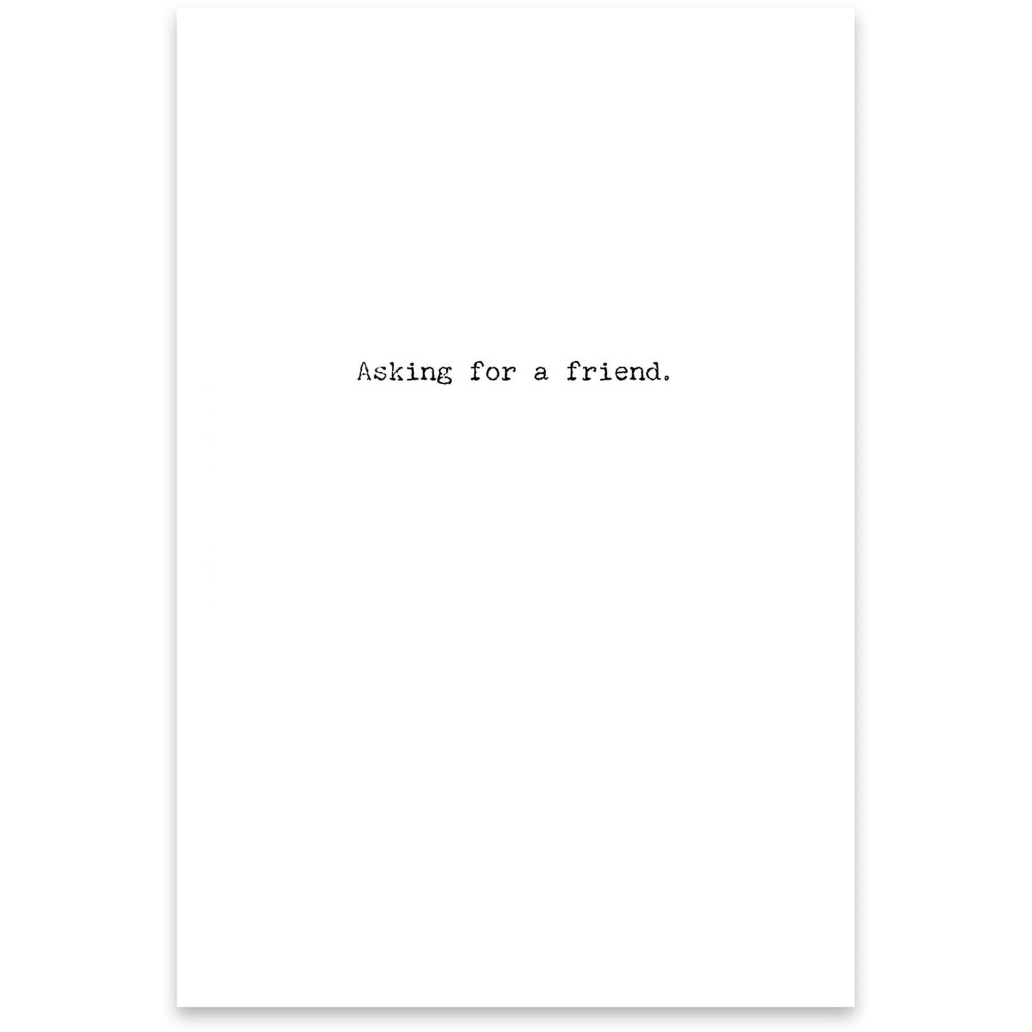 For A Friend Greeting Card - The Mirrored Past