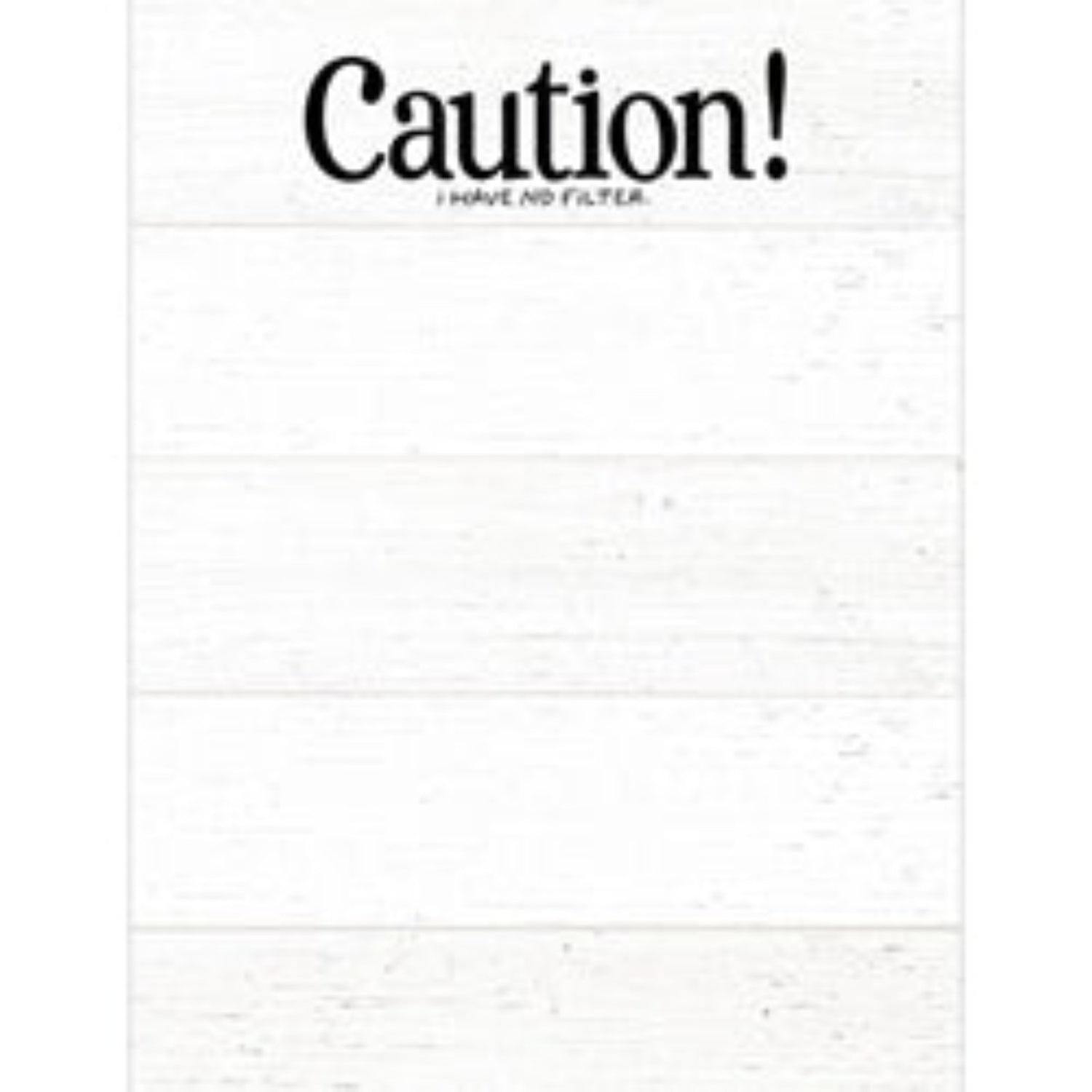 Caution! I Have No Filter Notepad - The Mirrored Past