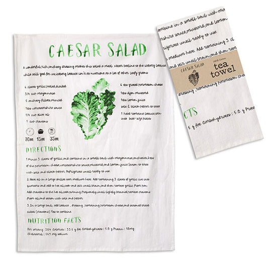 Caesar Salad Tea Towel - The Mirrored Past
