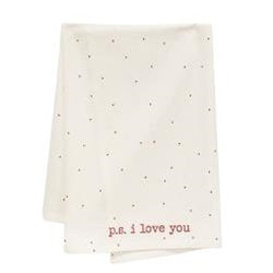 PS I Love You Tea Towel - The Mirrored Past