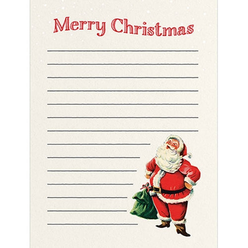 Merry Christmas notepad front