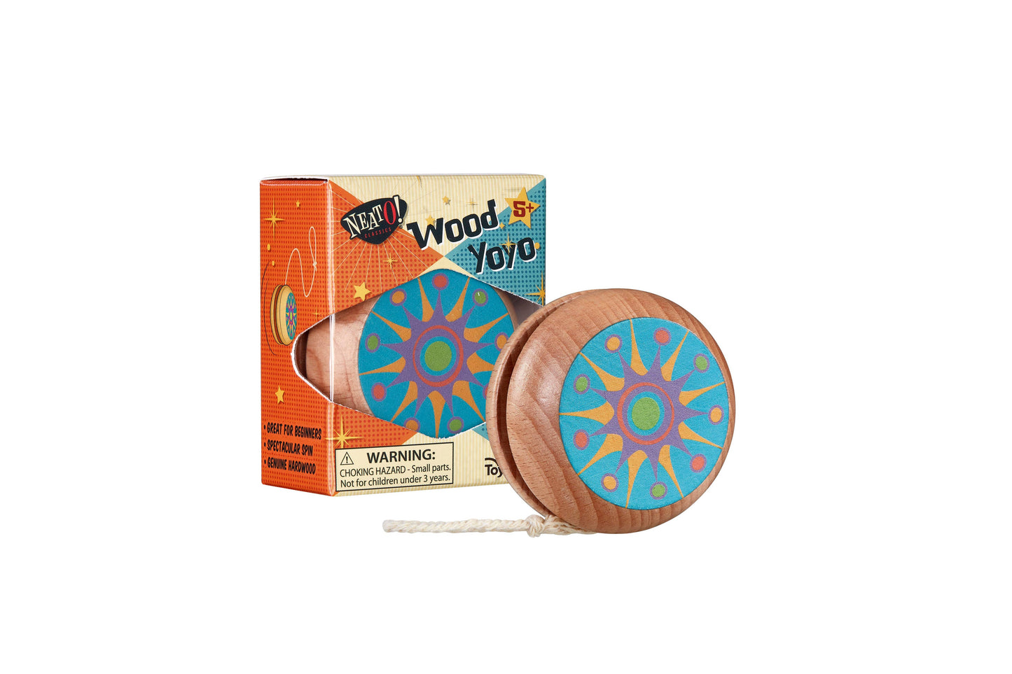 Neato! Wood Yo-Yo- Retro Classic, vintage toys - The Mirrored Past