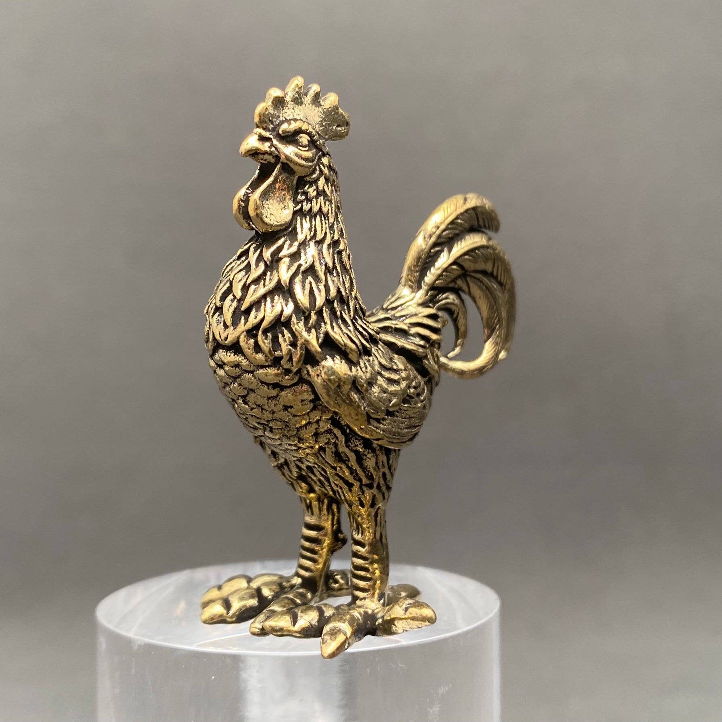 Brass Rooster Crafts Decoration Desktop Ornaments - The Mirrored Past