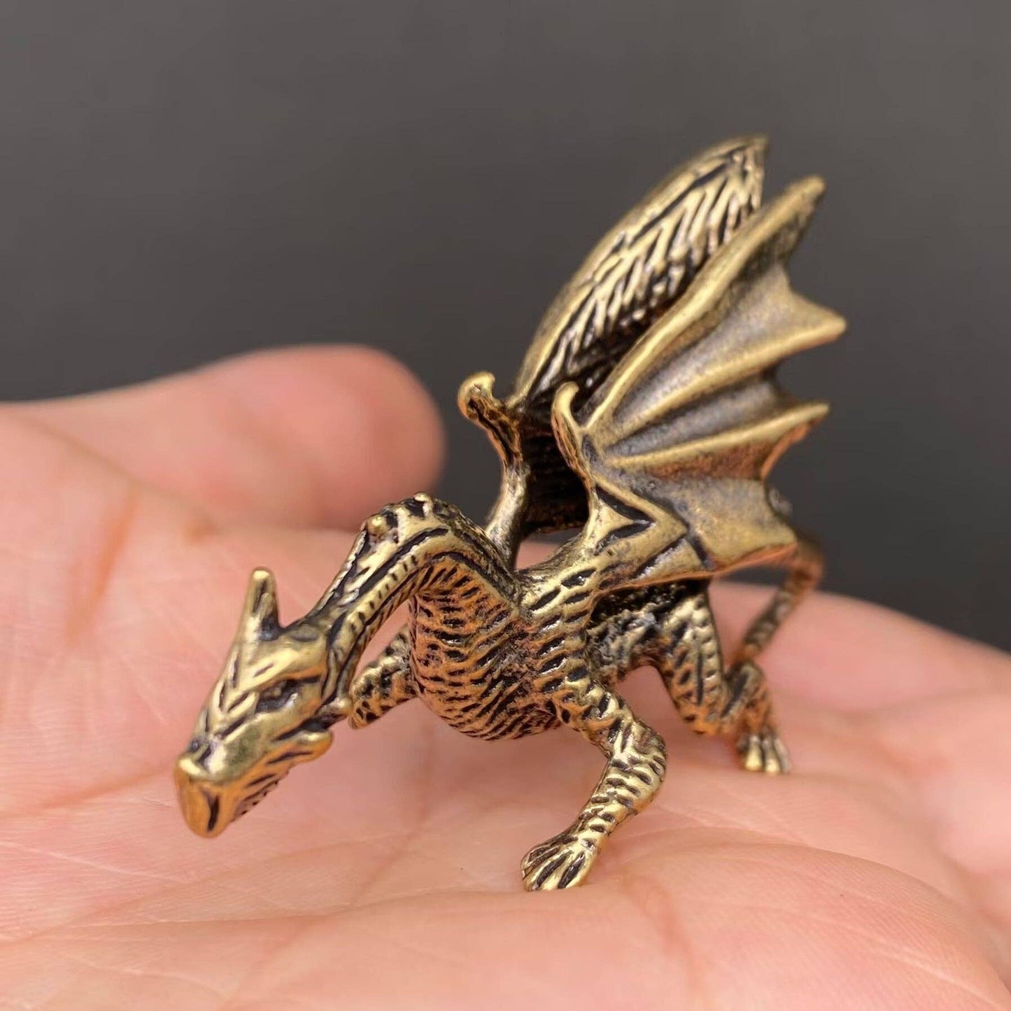 Brass Dragon Crafts Decoration Desktop Ornaments - The Mirrored Past