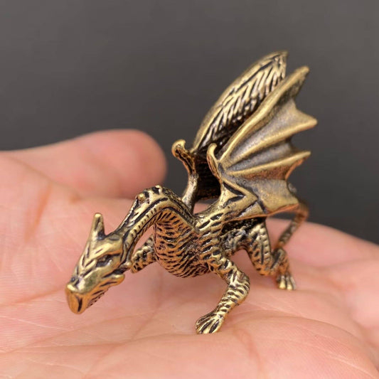 Brass Dragon Crafts Decoration Desktop Ornaments - The Mirrored Past