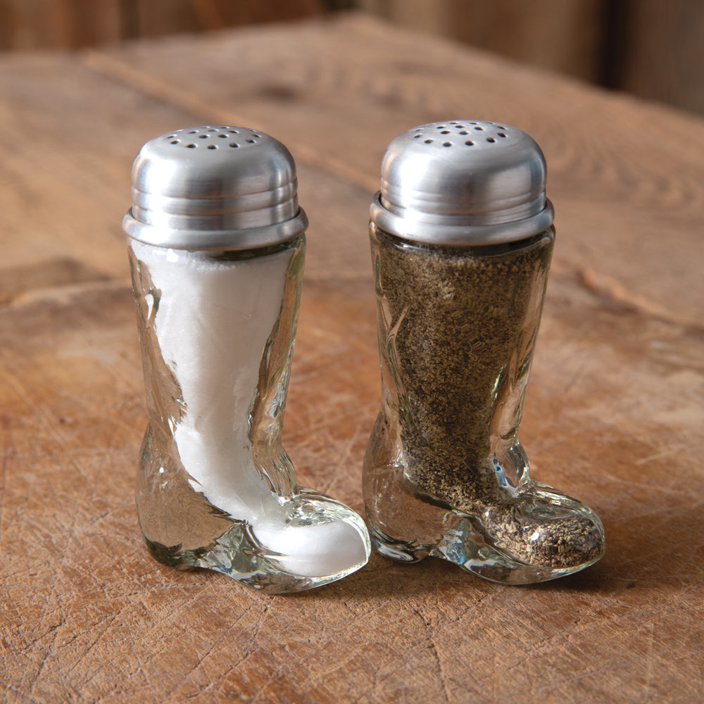 Cowboy Boot Salt & Pepper - The Mirrored Past