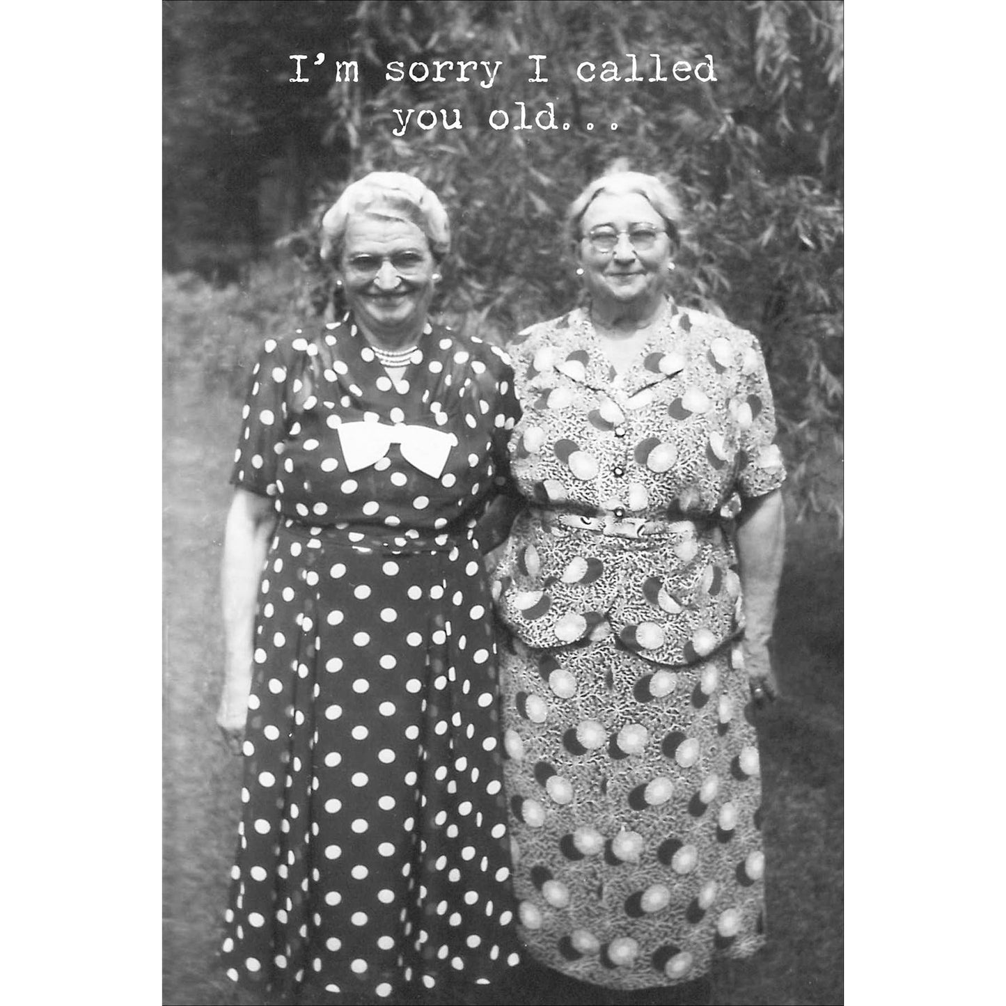Sorry I Called You Old Greeting Card - The Mirrored Past