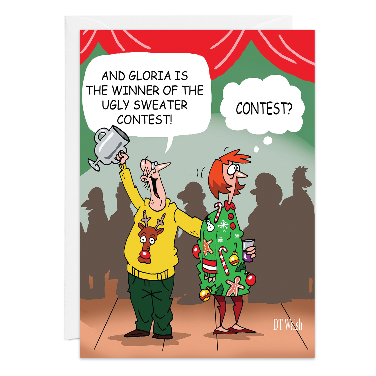 Ugly Sweater Contest Christmas Card - 9343 - The Mirrored Past