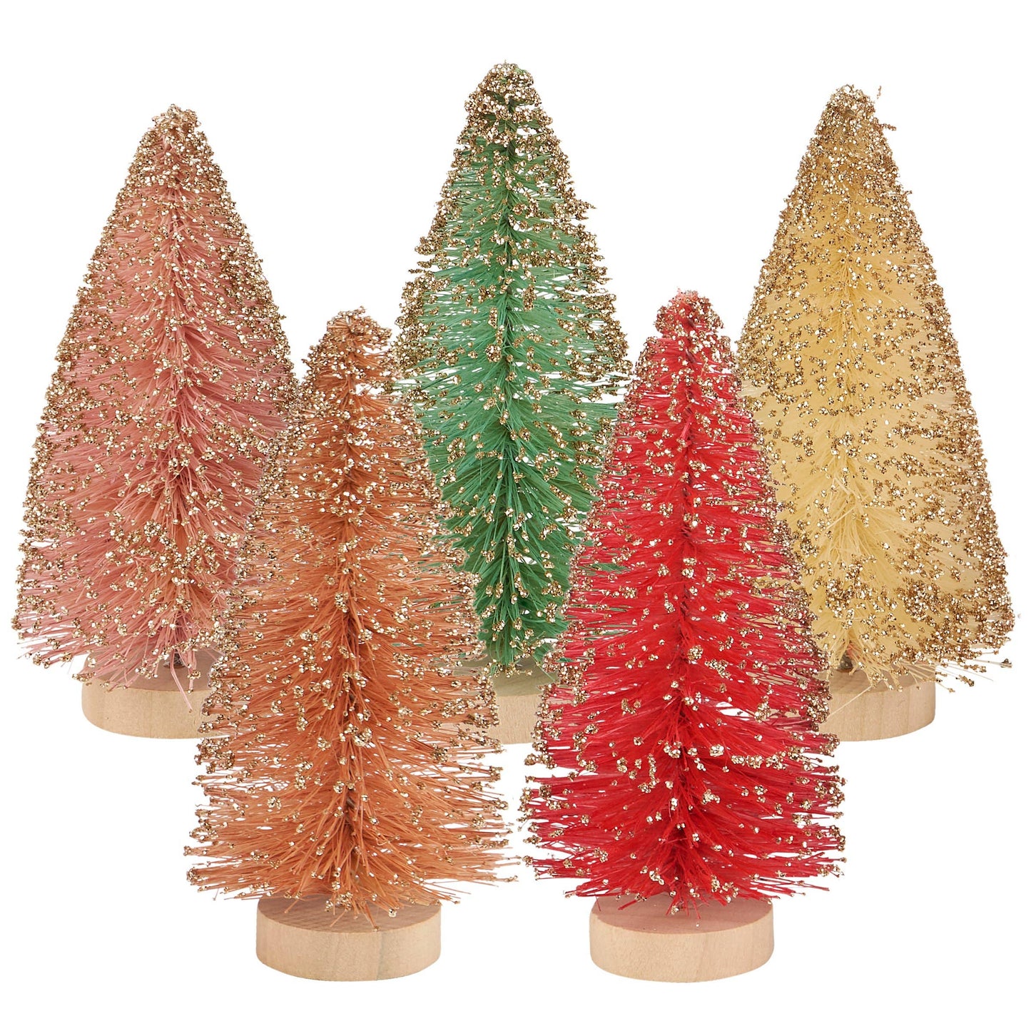 Pastel Bottle Brush Tree Set - The Mirrored Past