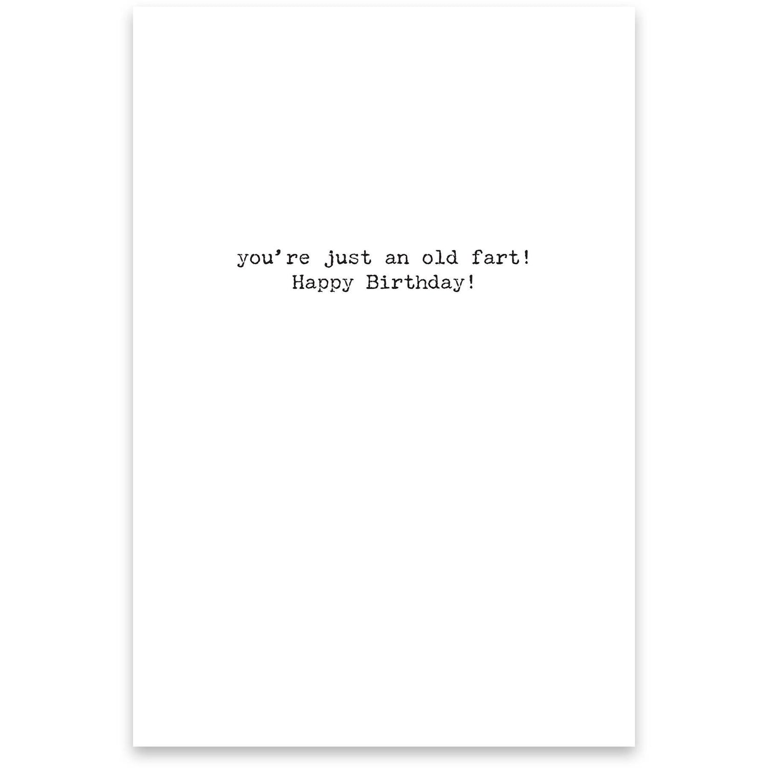 Old Fart Greeting Card - The Mirrored Past