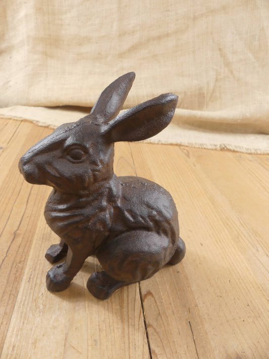 Unique Cast Iron Rabbit Figure for Your Home - The Mirrored Past