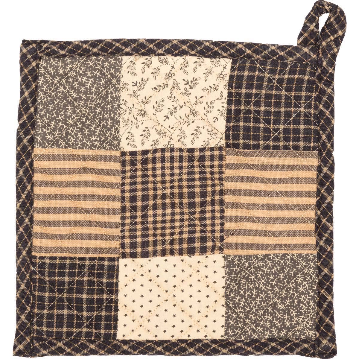 Kettle Grove Pot Holder Patchwork Blocks 8x8 - The Mirrored Past