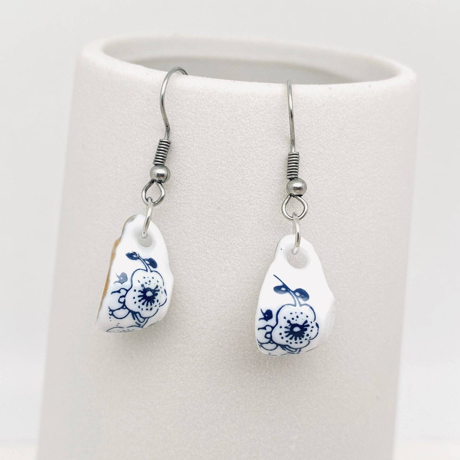 Ceramics Tea Cup Design Charm Dangle Earrings - The Mirrored Past