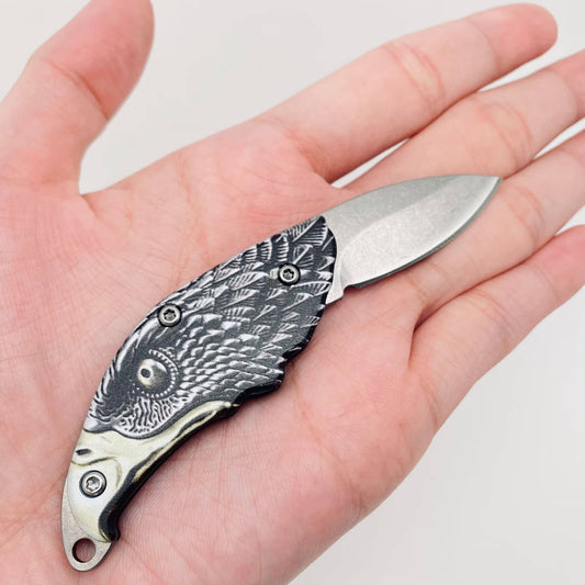 Eagle Outdoor EDC MIni Portable Folding Knife: Eagle head knife - The Mirrored Past